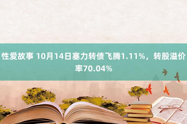 性爱故事 10月14日塞力转债飞腾1.11%,转股溢价率70.04%
