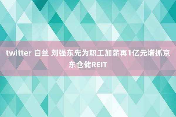 twitter 白丝 刘强东先为职工加薪再1亿元增抓京东仓储REIT