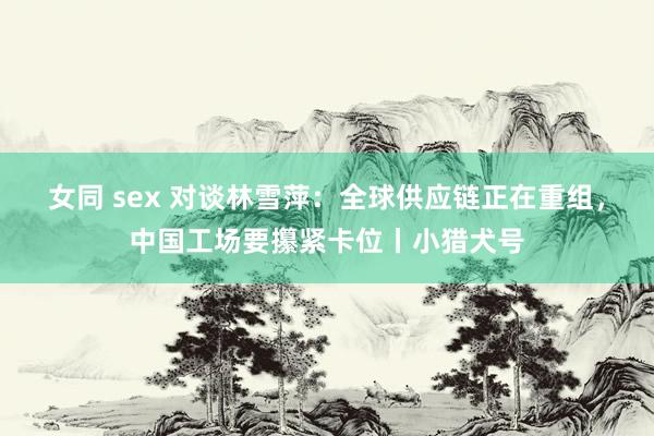 女同 sex 对谈林雪萍：全球供应链正在重组，中国工场要攥紧卡位丨小猎犬号