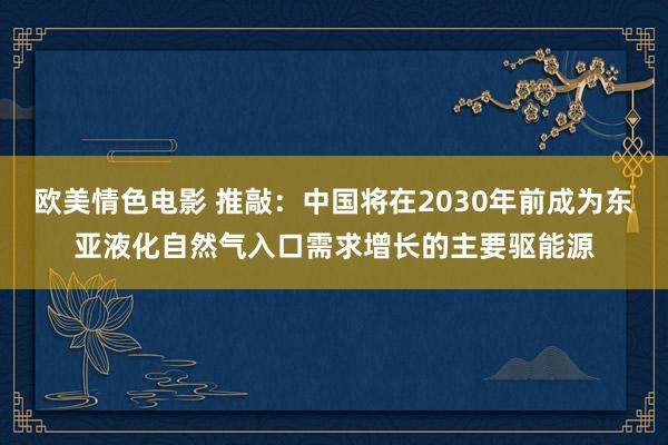 欧美情色电影 推敲：中国将在2030年前成为东亚液化自然气入口需求增长的主要驱能源