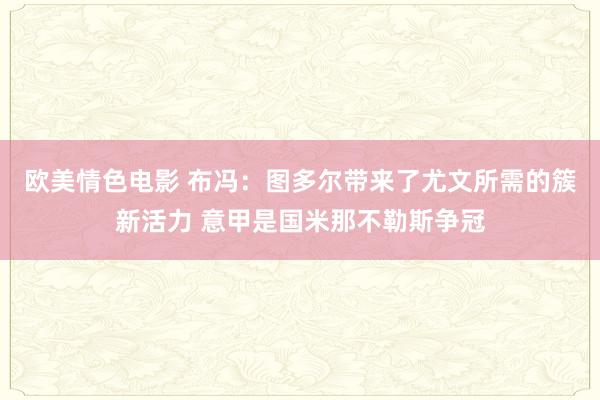 欧美情色电影 布冯：图多尔带来了尤文所需的簇新活力 意甲是国米那不勒斯争冠