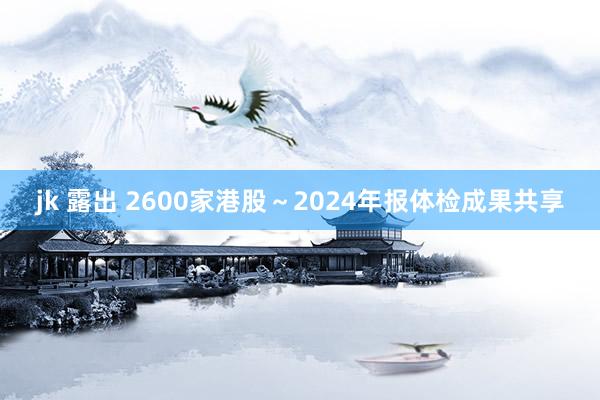 jk 露出 2600家港股～2024年报体检成果共享
