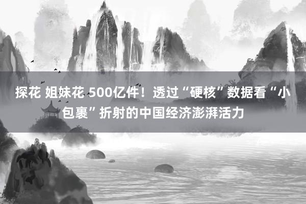 探花 姐妹花 500亿件！透过“硬核”数据看“小包裹”折射的中国经济澎湃活力