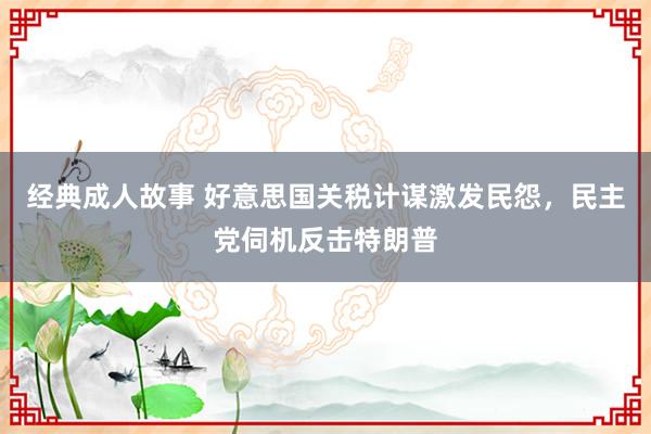 经典成人故事 好意思国关税计谋激发民怨，民主党伺机反击特朗普