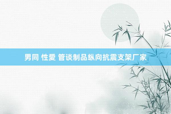 男同 性愛 管谈制品纵向抗震支架厂家