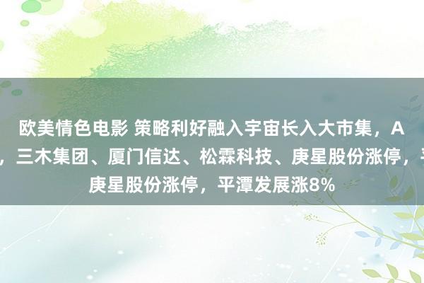 欧美情色电影 策略利好融入宇宙长入大市集，A股福建股大涨，三木集团、厦门信达、松霖科技、庚星股份涨停